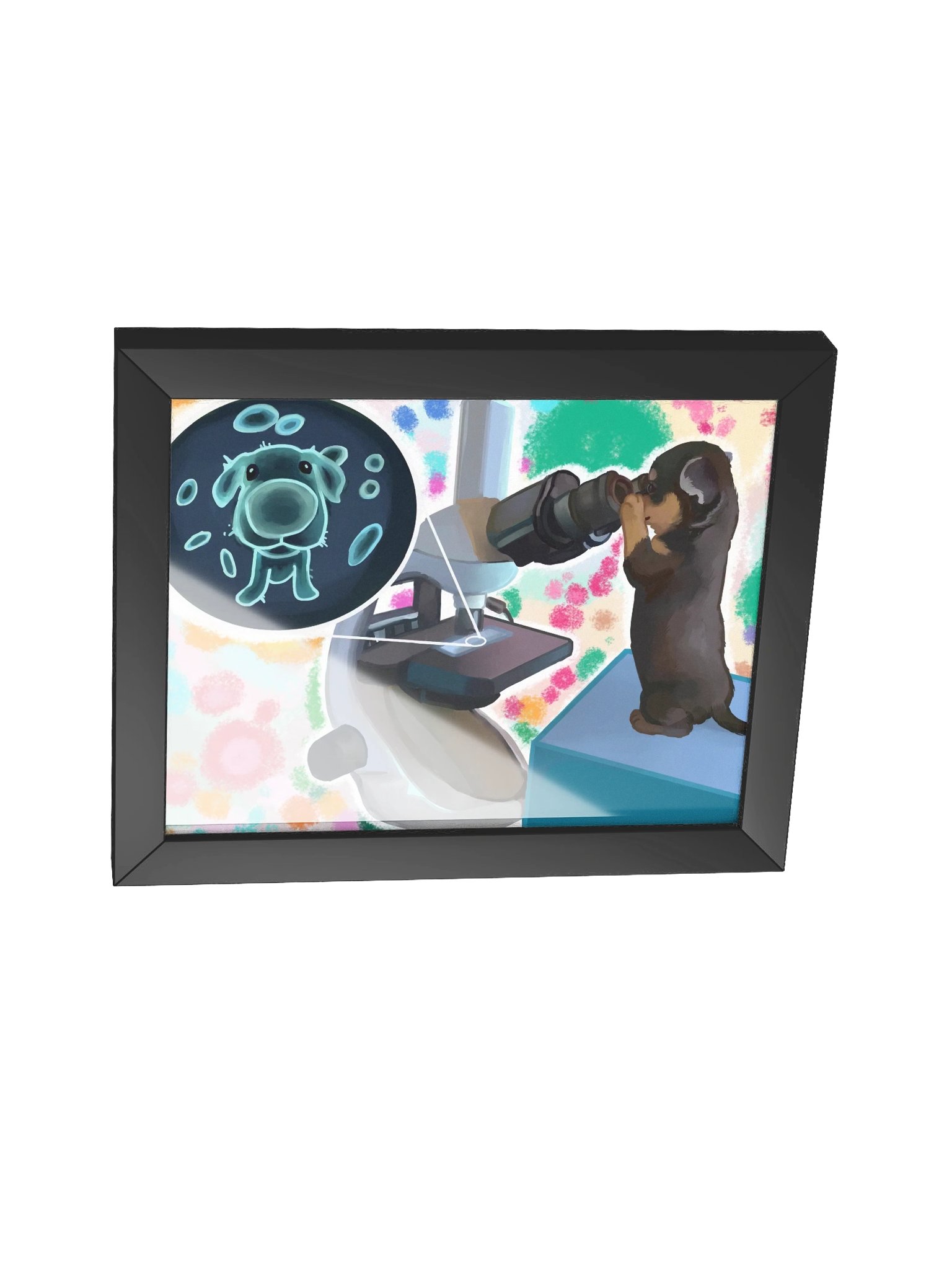 Microbiology framed poster product image (2)
