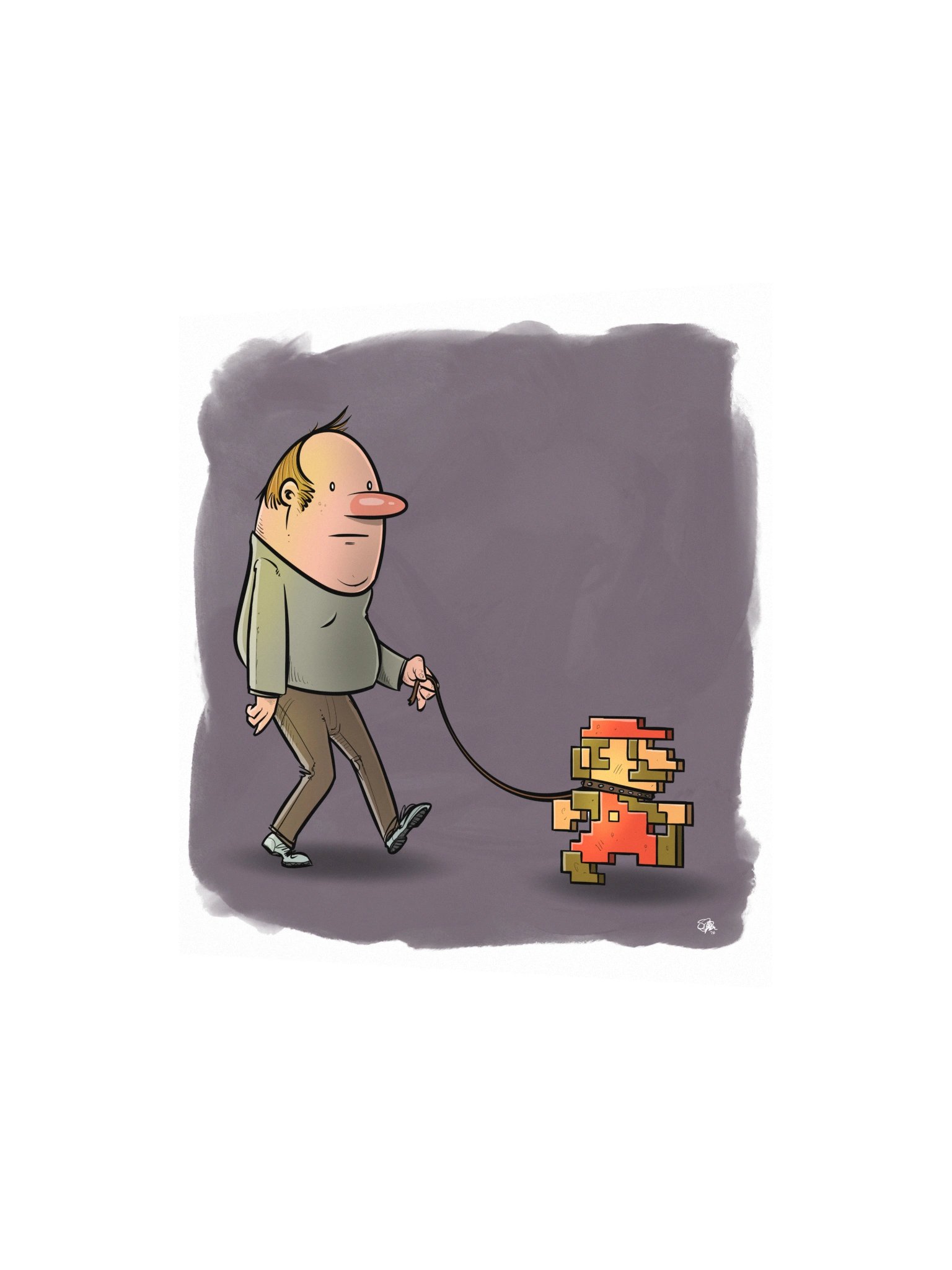'Walking The Jump Man' print! product image (5)