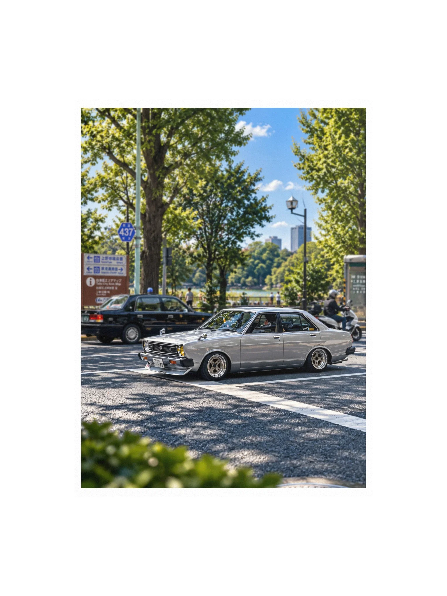 Datsun Sunny B310 at Ueno Park, Tokyo | Photo Print product image (1)