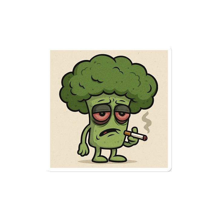 Strung Out Broccoli Refrigerator Magnet product image (2)