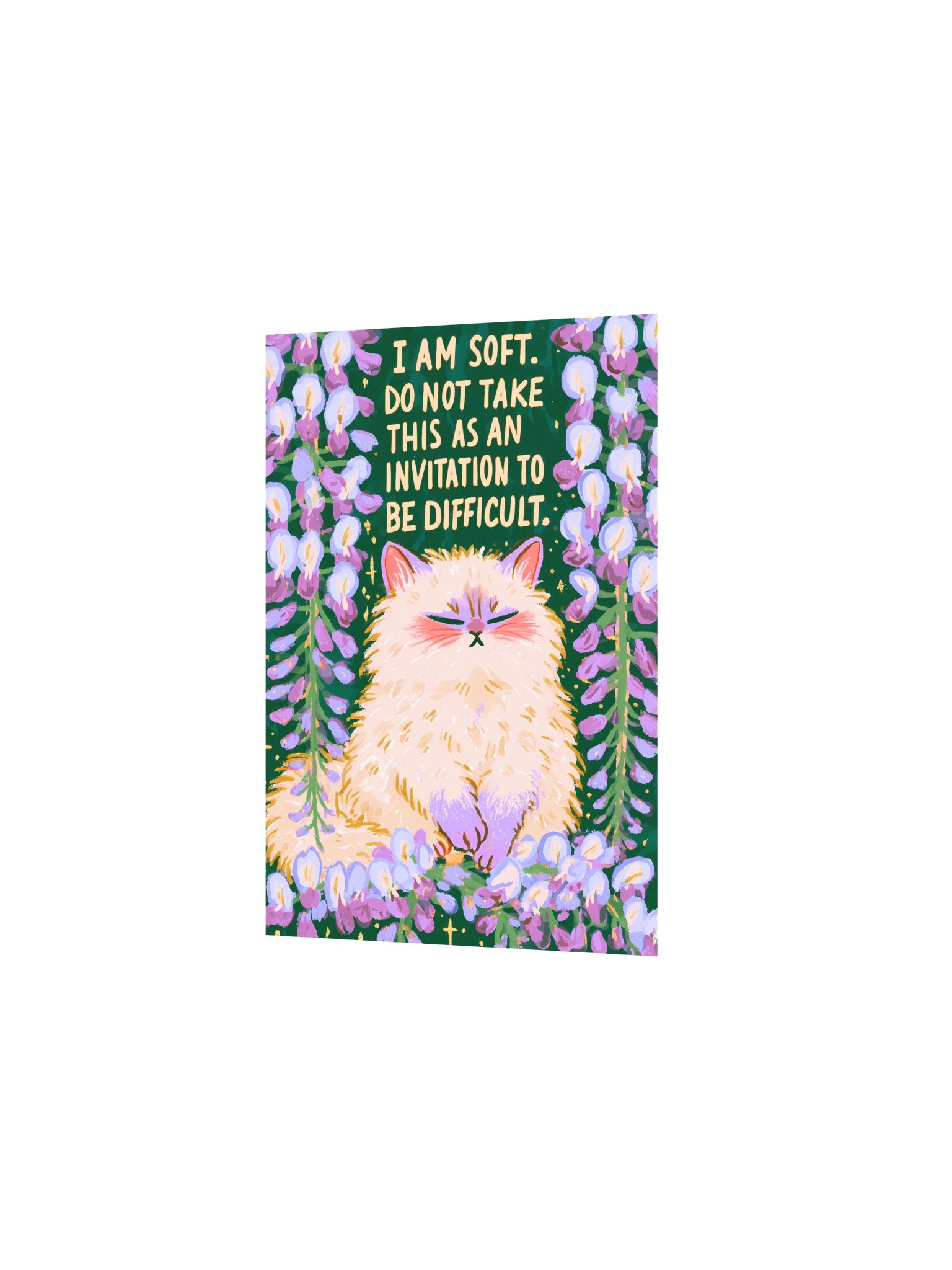 I Am Soft Cat Flower Poster product image (10)