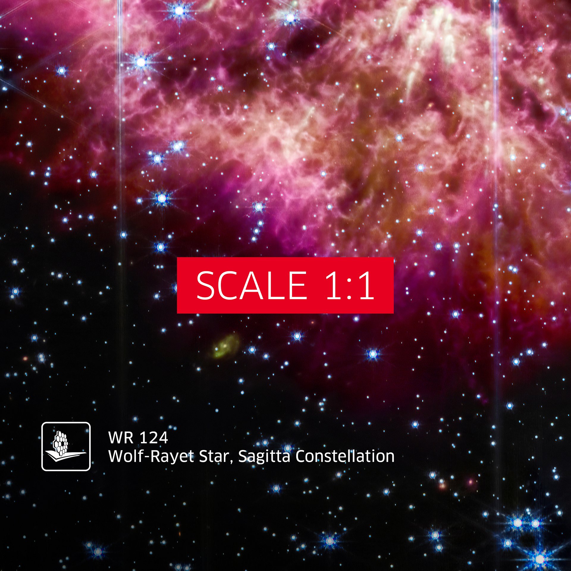 WR 124 (James Webb/JWST), Wolf-Rayet Star, Sagitta Constellation (James Webb/JWST) — space poster product image (6)