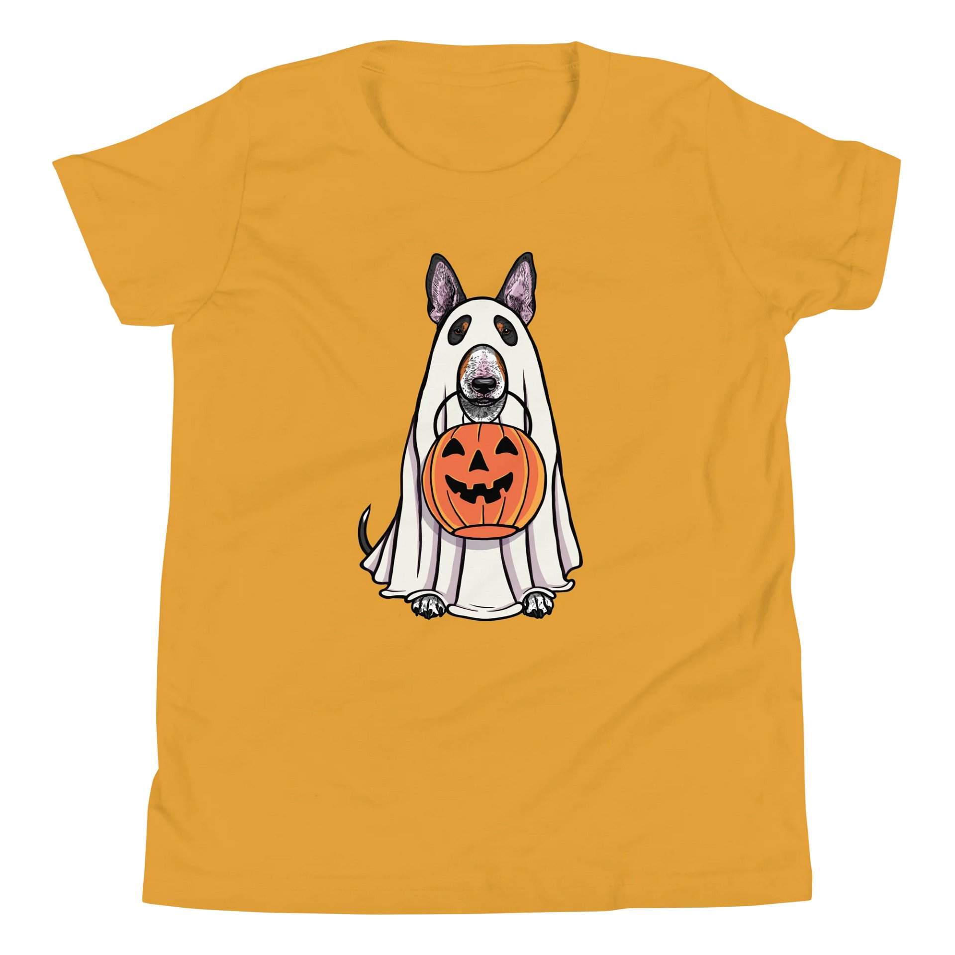 Halloween English Bull Terrier(Tricolor) Youth T-Shirt product image (5)