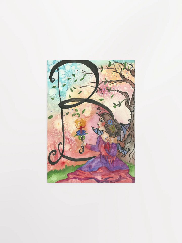 Fairy Alphabets - Letter B Art Print product image (1)
