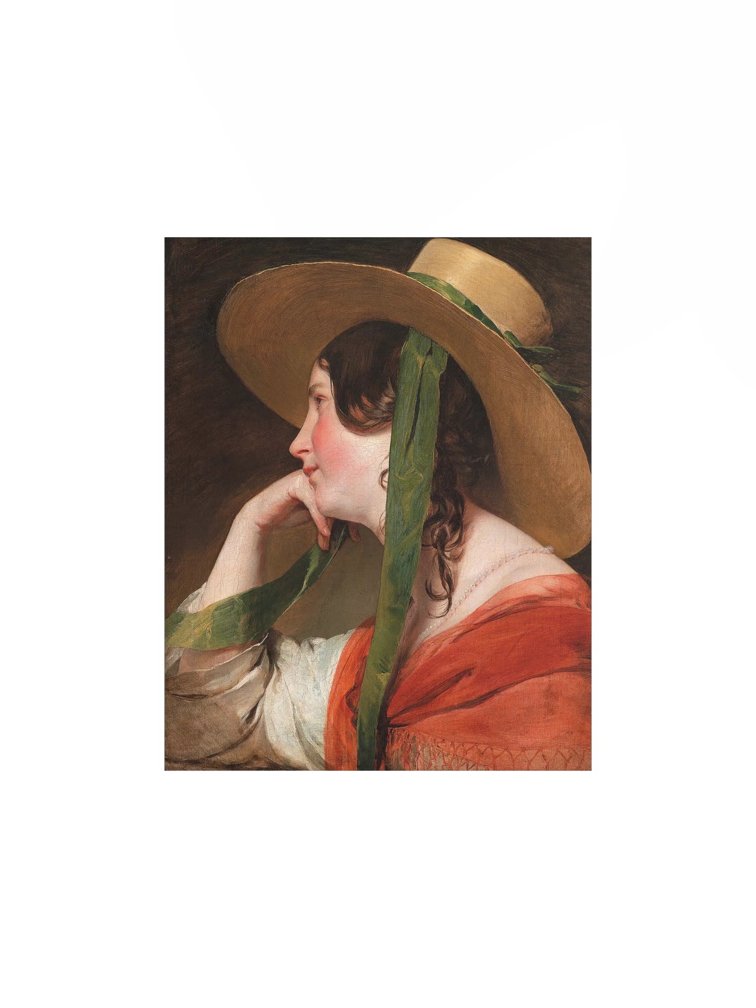 "Mädchen mit Strohhut" by Friedrich von Amerling Poster product image (1)