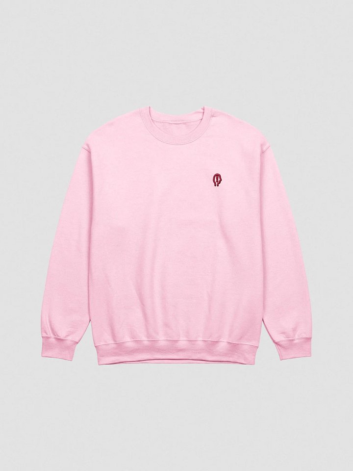 EXCLAIMING MENTALLY (L.C. rose design) embroidered crewneck product image (13)