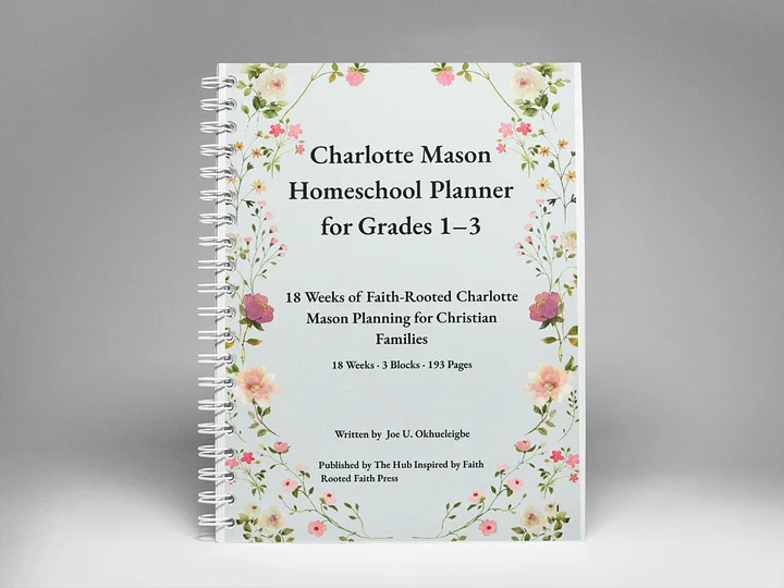 Charlotte Mason Homeschool Planner — Grades 1 to 3 product image (1)