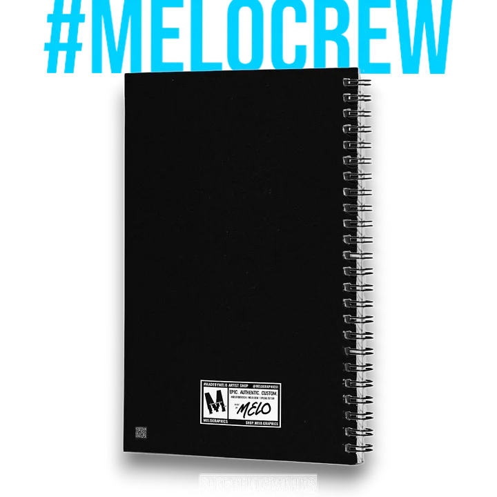 #MELOtober 2024 Personalized MELO CREW Chaos - Spiral Notebook | #MadeByMELO product image (2)