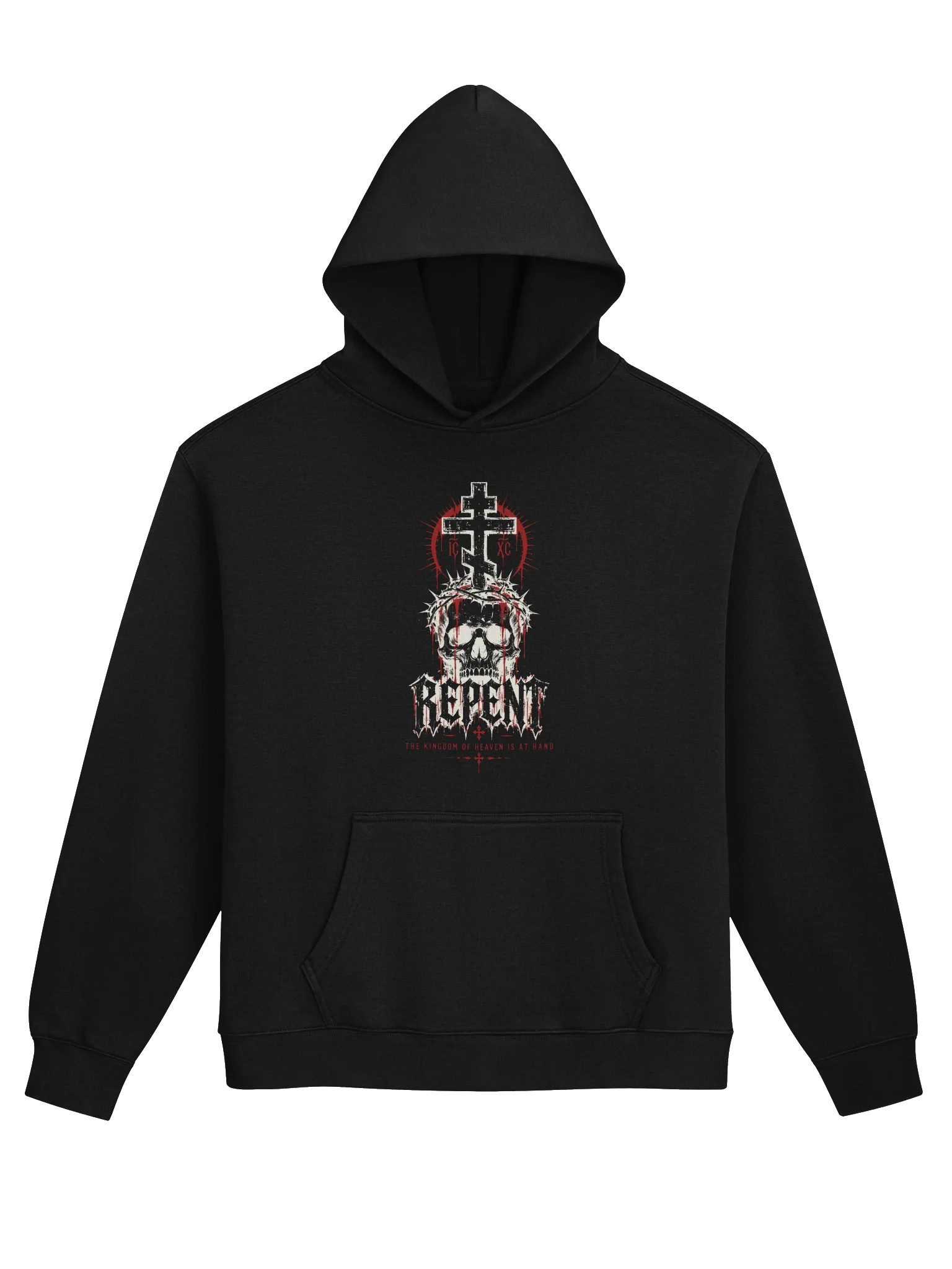 REPENT — Orthodox Spiritual Warfare Hoodie (Black)