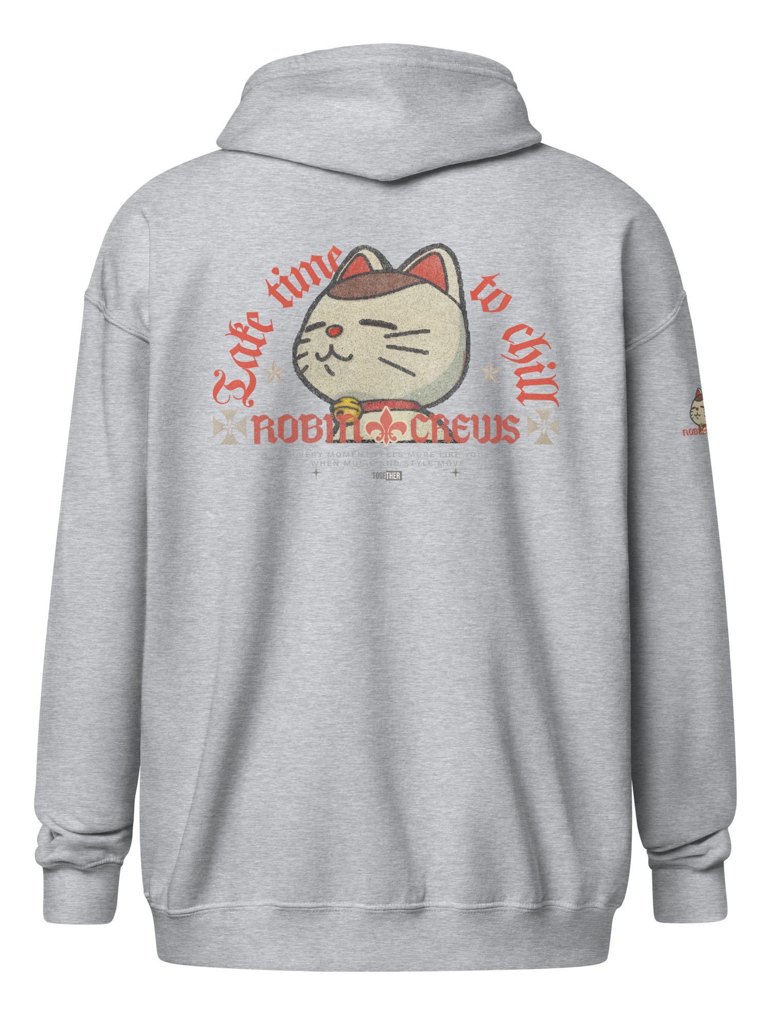 Cat Zip Hoodie with Chill Vibes product image (3)