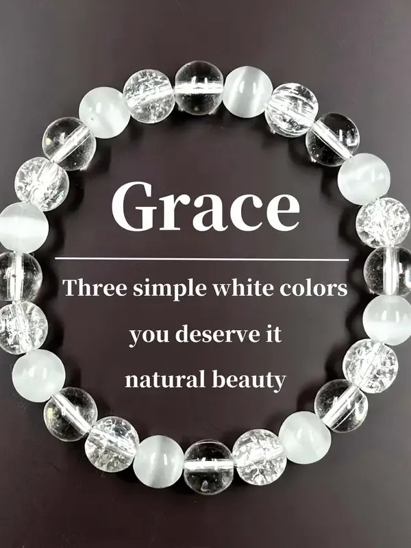 Pulseira de Cristal Elástica Artesanal: product image (1)