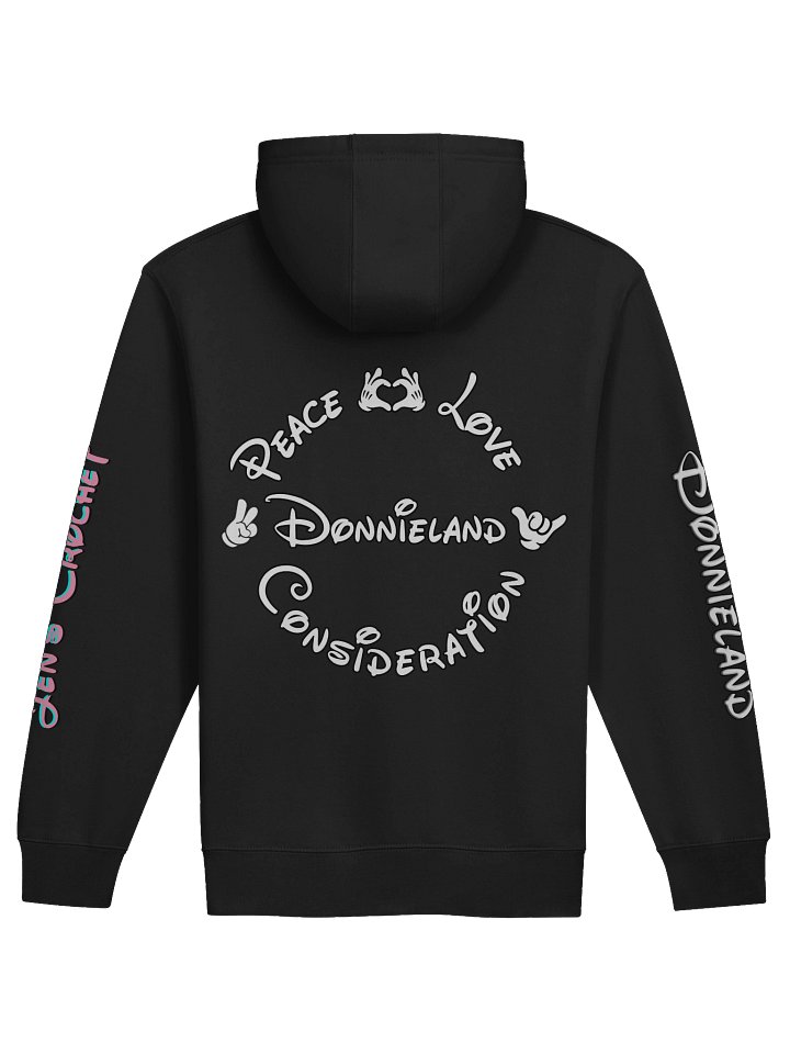 Donnieland & Jen's Crochet Hoodie (WITH BACK & LOGO SLEEVES) product image (2)