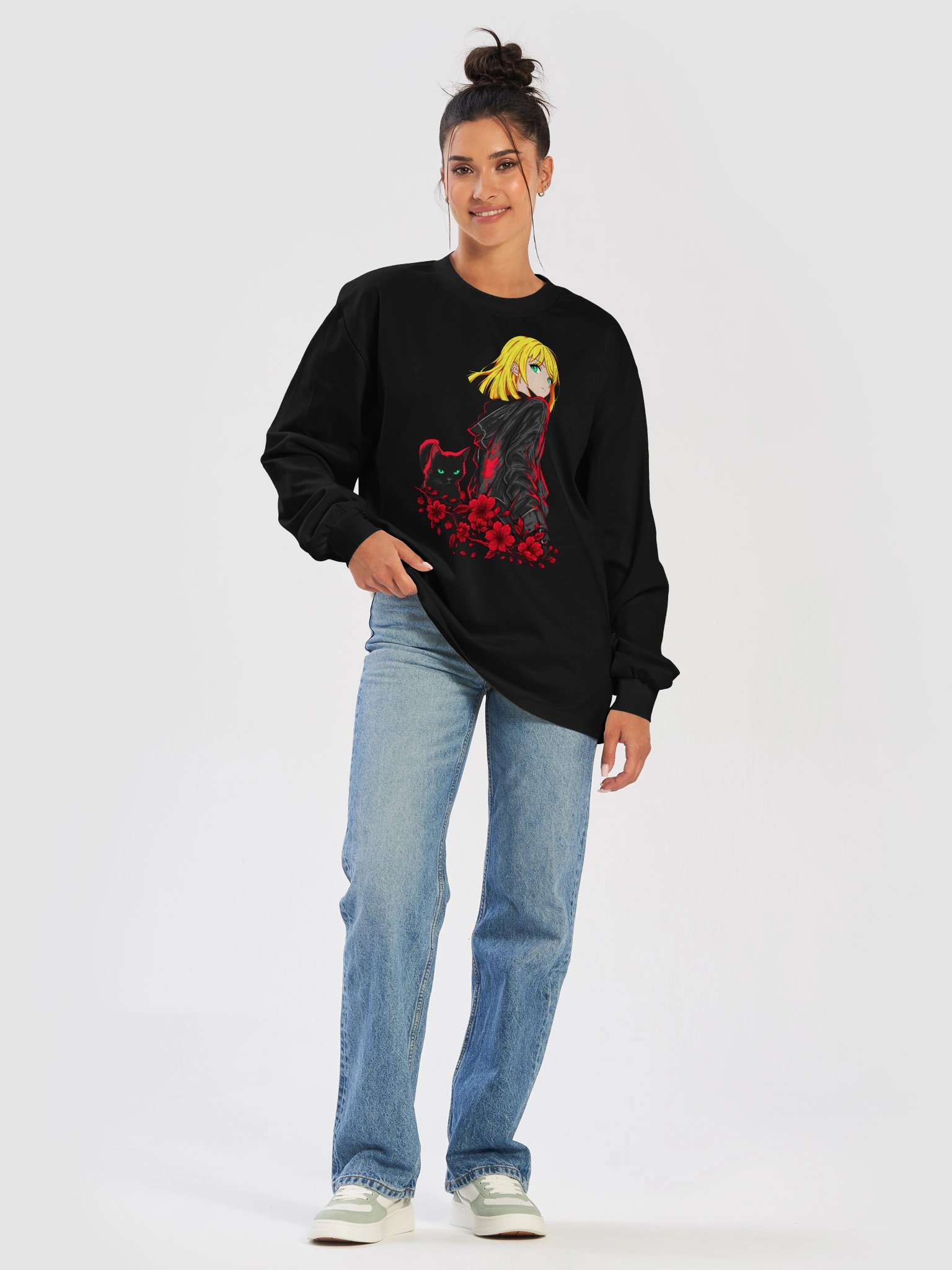 Midnight Bloom Long Sleeve T-Shirt product image (5)