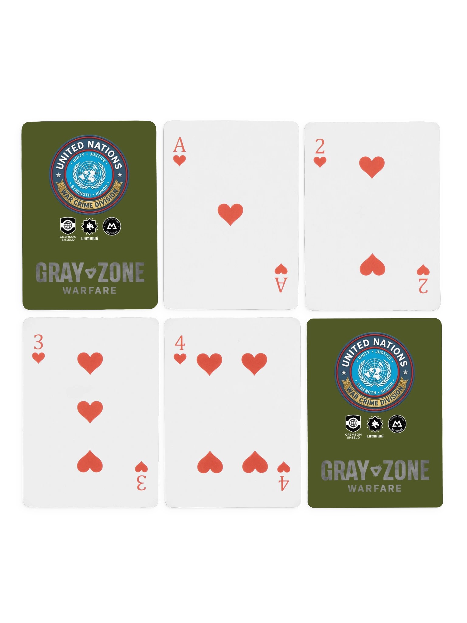United Nations War Crime Division Playing Cards product image (4)