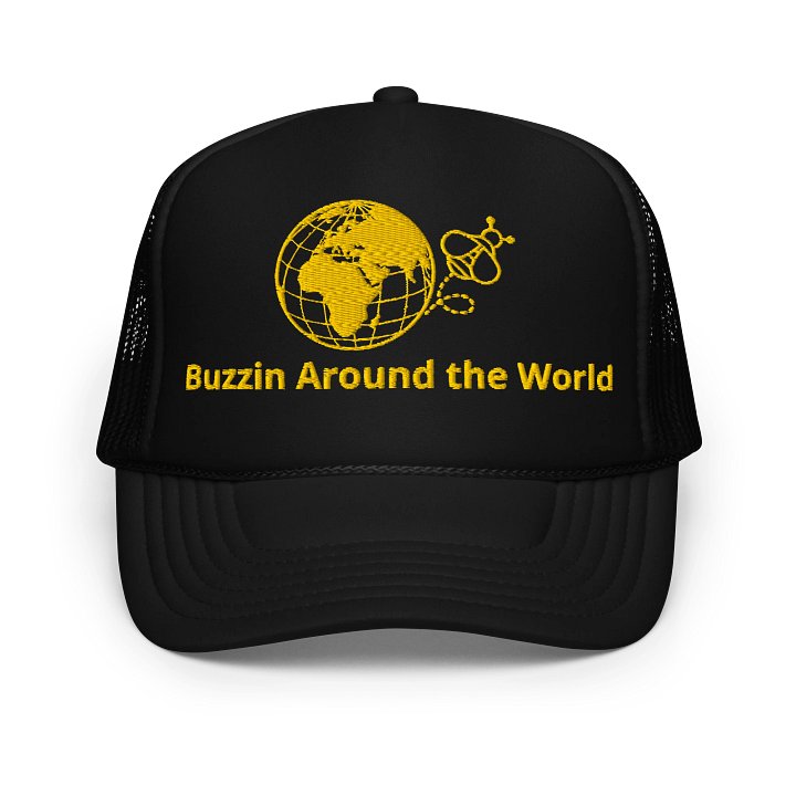 Buzzin Around the World Trucker Hat product image (1)