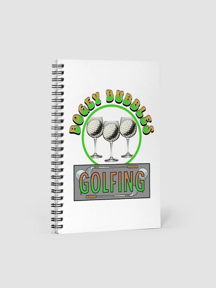 Bogey Bubbles Golfing Spiral Notebook product image (2)