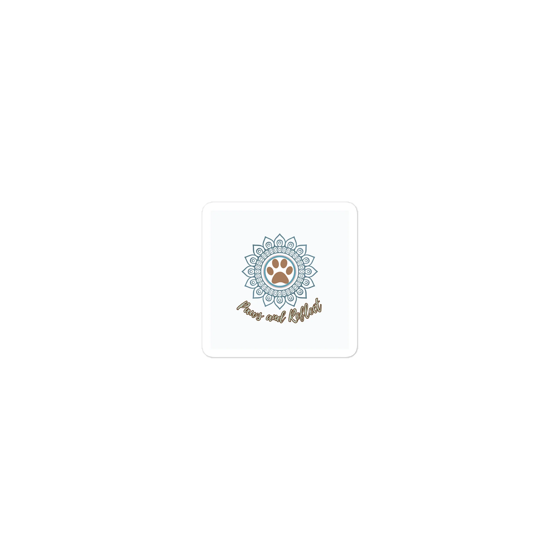Paws & Reflect – Mindful Pet Lover Die-Cut Sticker product image (1)