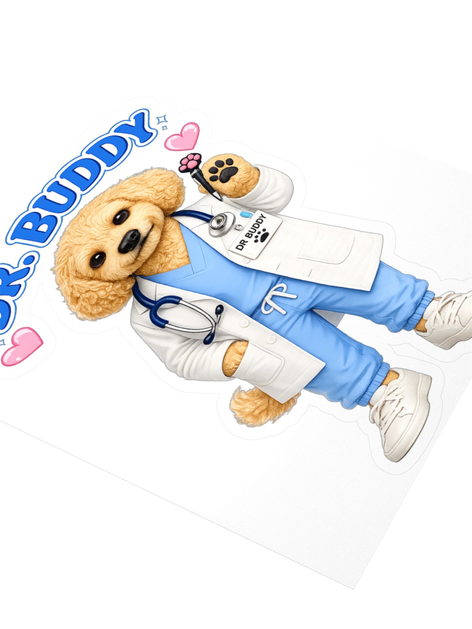Dr. Buddy Dog Kiss Cut Sticker product image (3)