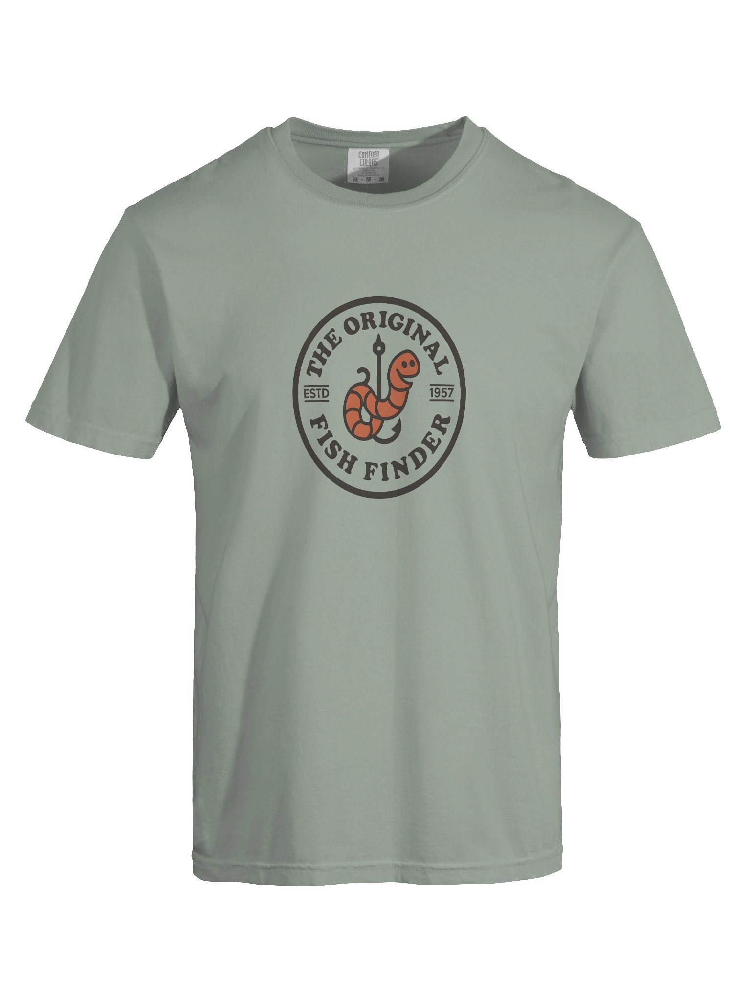 TOFF Worm T-Shirt / The Original Fish Finder Worm T-Shirt Semi Colour Heavyweight product image (4)