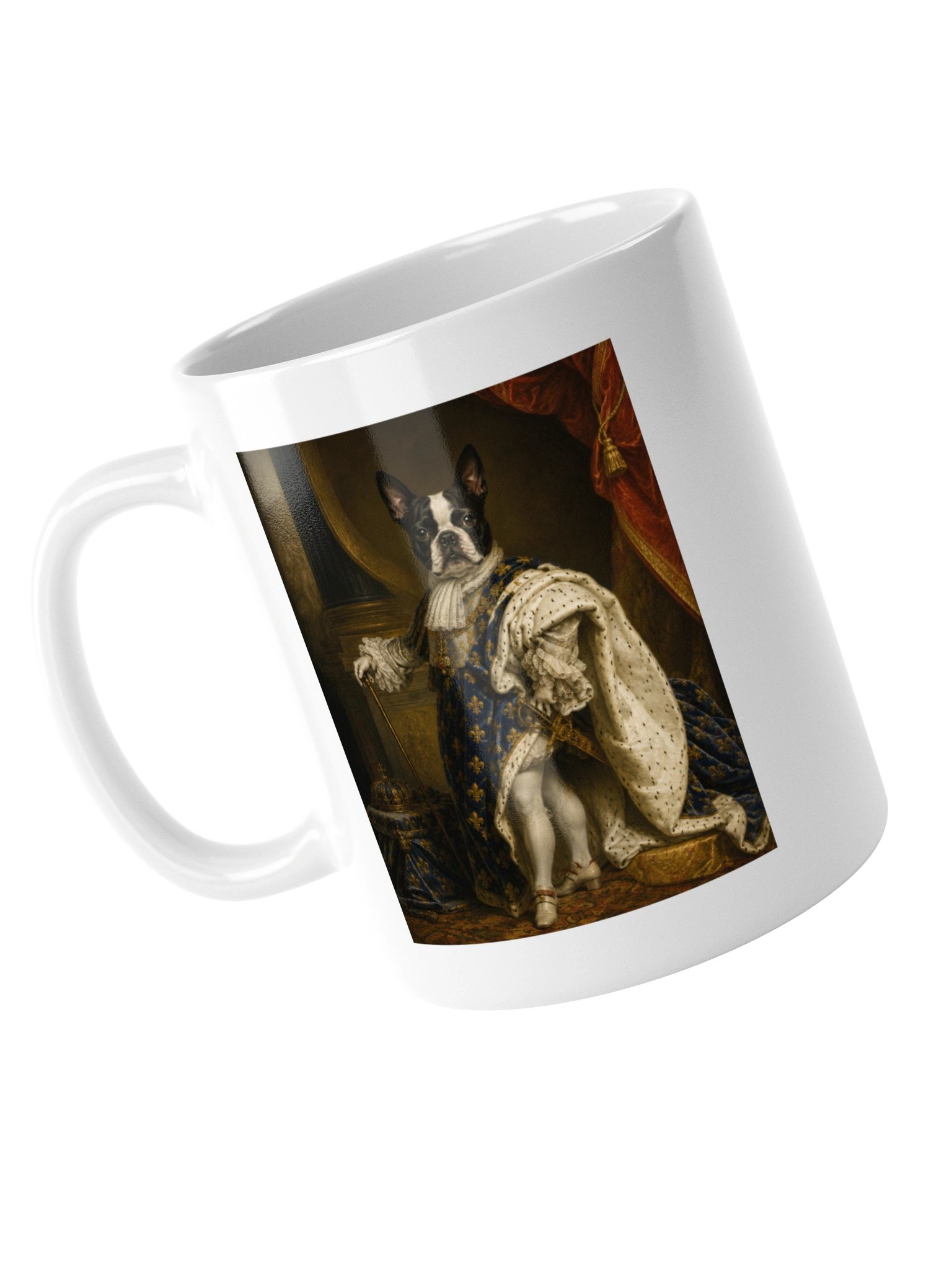 Boston Terrier Portrait of Louis XIV Mug product image (5)