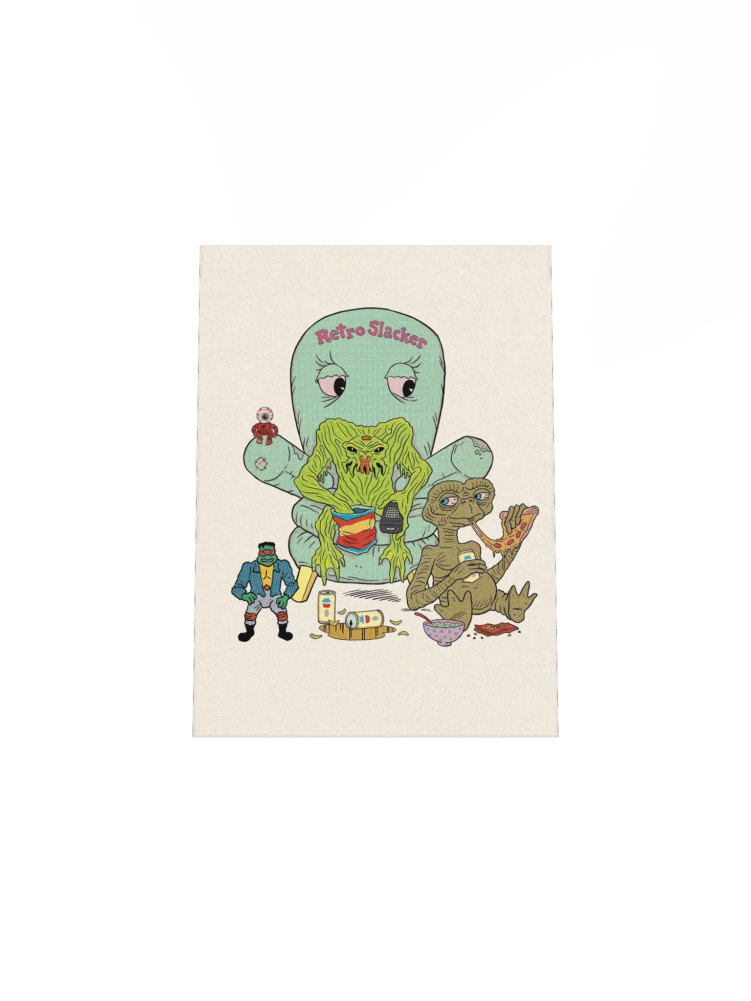Retro Slacker Creatures Print product image (5)
