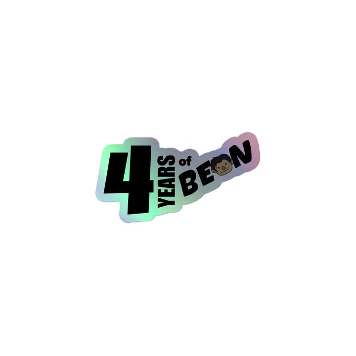 4-Year Anniversary Shiny Sticker product image (1)
