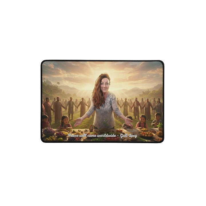 Peace Will Come Worldwide Desk Mat product image (2)