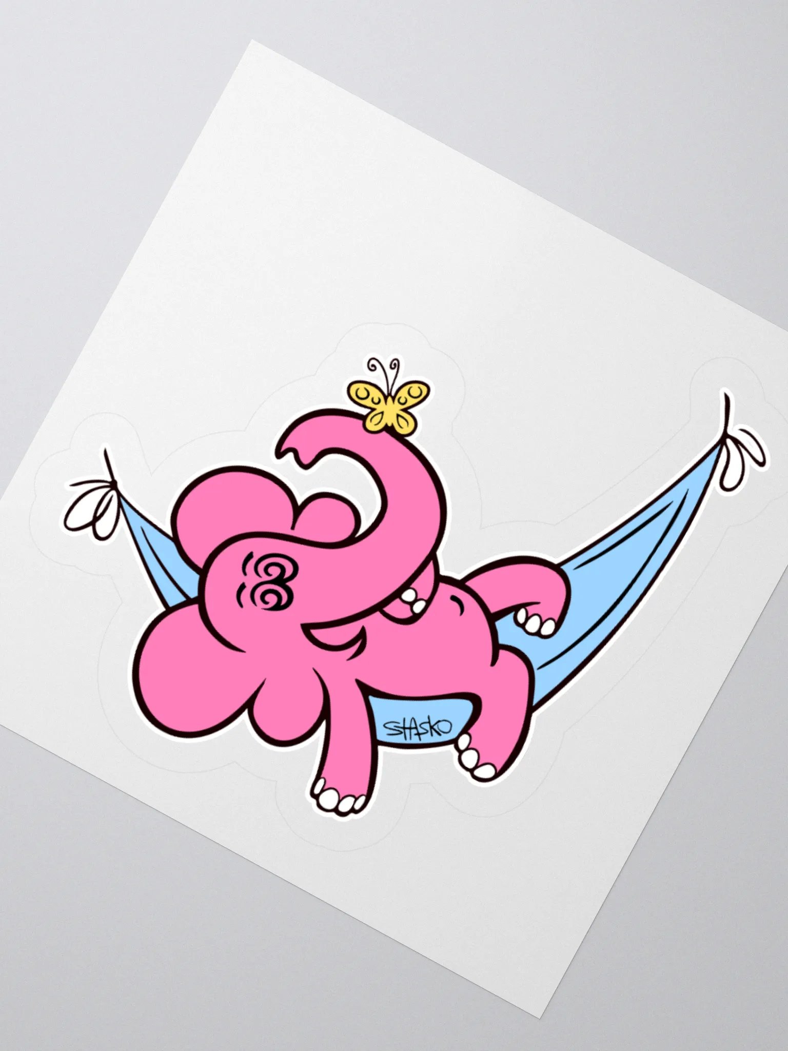 Hammock Elephant Sticker product image (2)