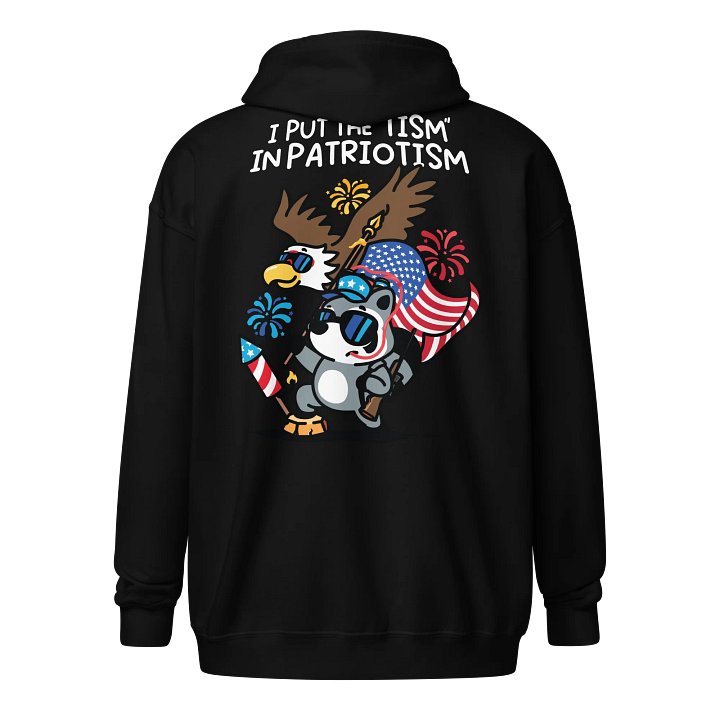 'Tism in Patriotism Zipper Hoodie product image (2)