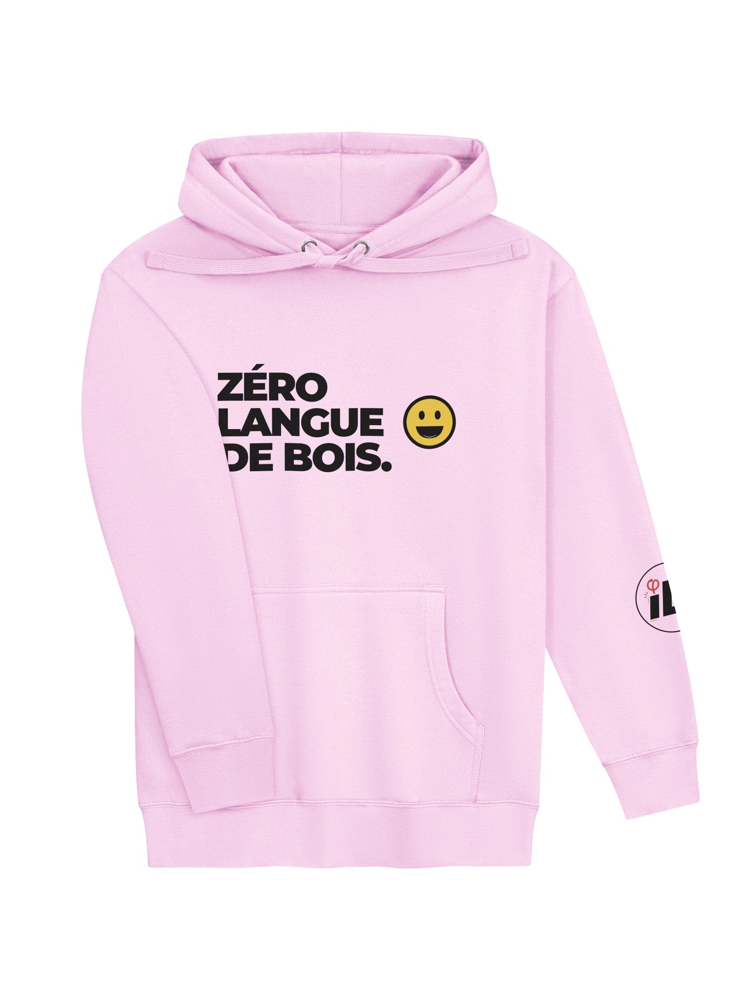 Sweat rose « Zéro langue de bois » product image (3)