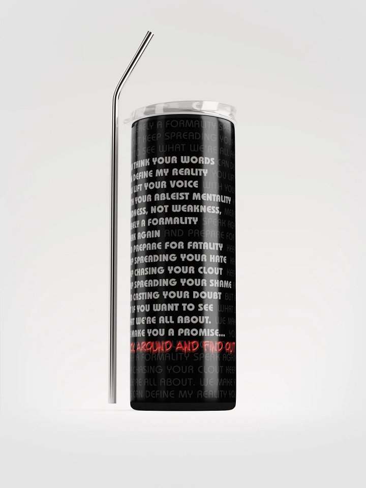 FAAFO 20 oz Tumbler with Straw product image (1)
