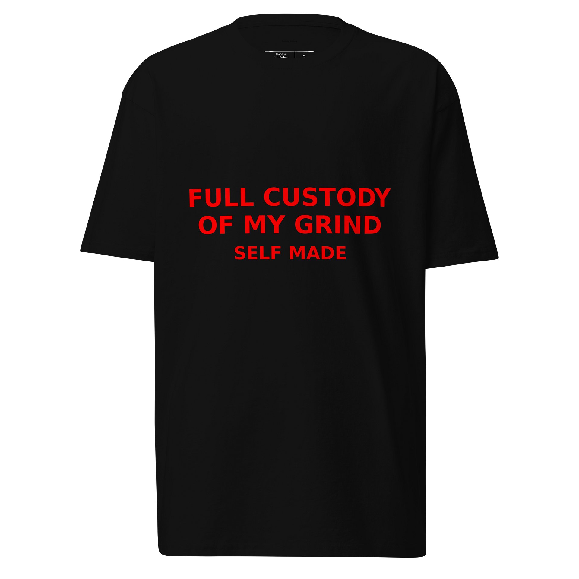 Full Custody of My Grind – Self Made (Red on Black Edition) product image (1)