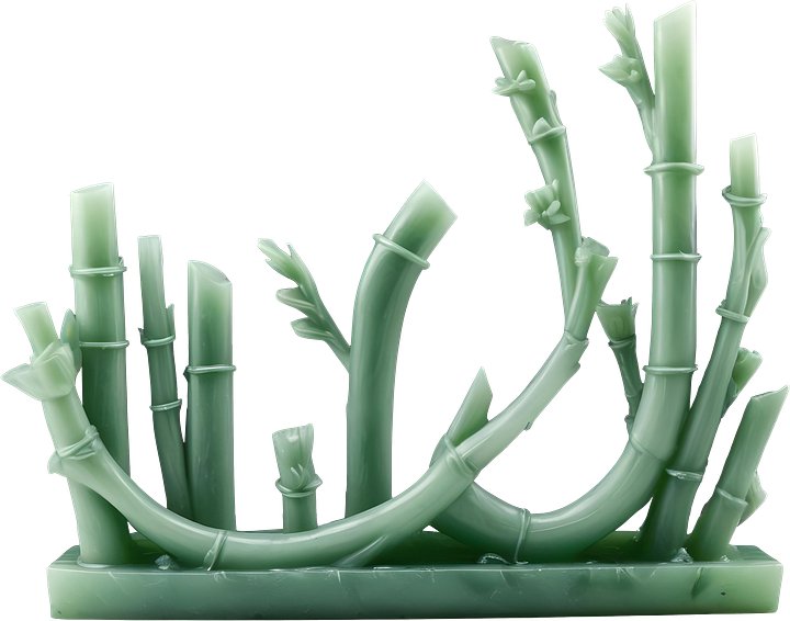 Jade Signature – Bamboo Sculpture PNG product image (1)