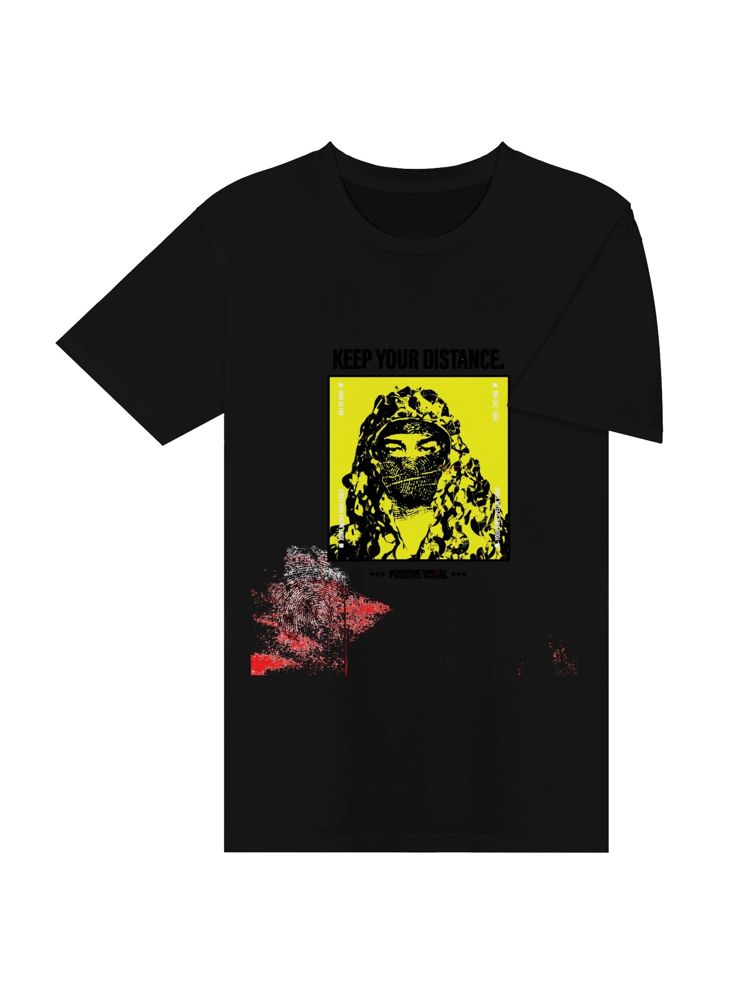 Keep Your Distance Glitch Poster Tee product image (7)