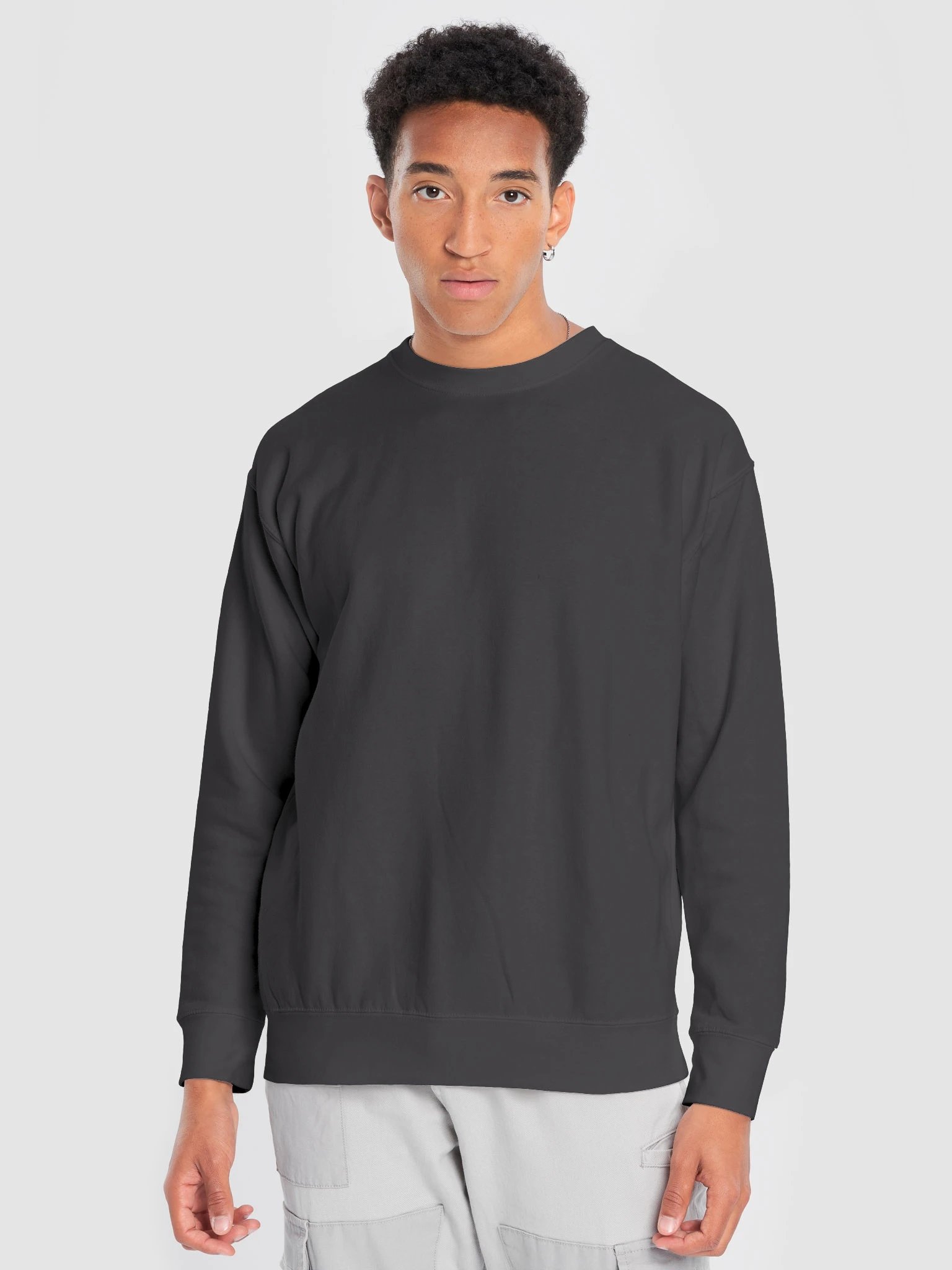 Plain Color Charcoal Heather Sweatshirt product image (1)