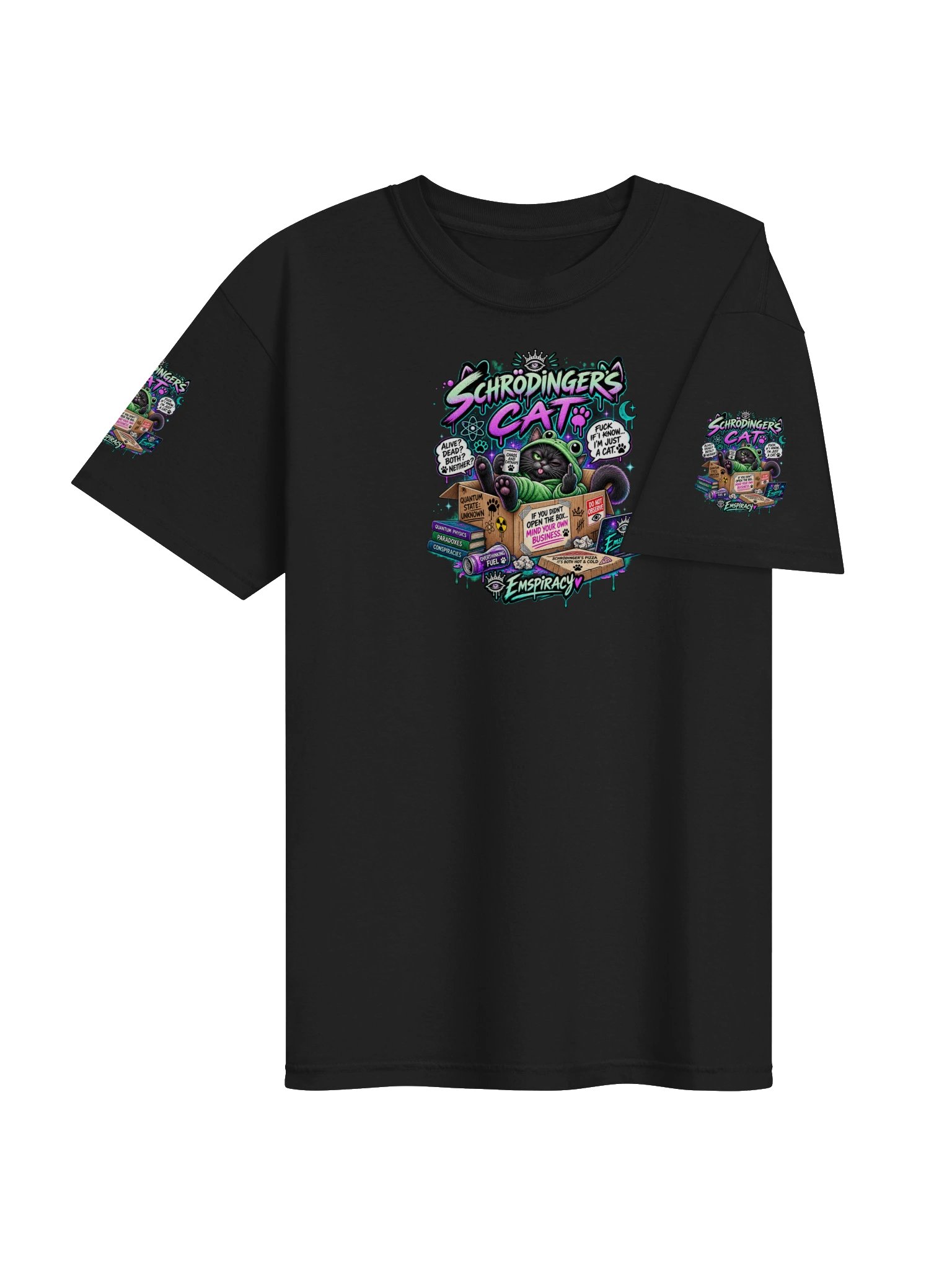 😂💚 SCHRÖDINGER’S CAT FUCK KNOWS… I’M JUST A CAT. 🐈‍⬛🐸 product image (12)