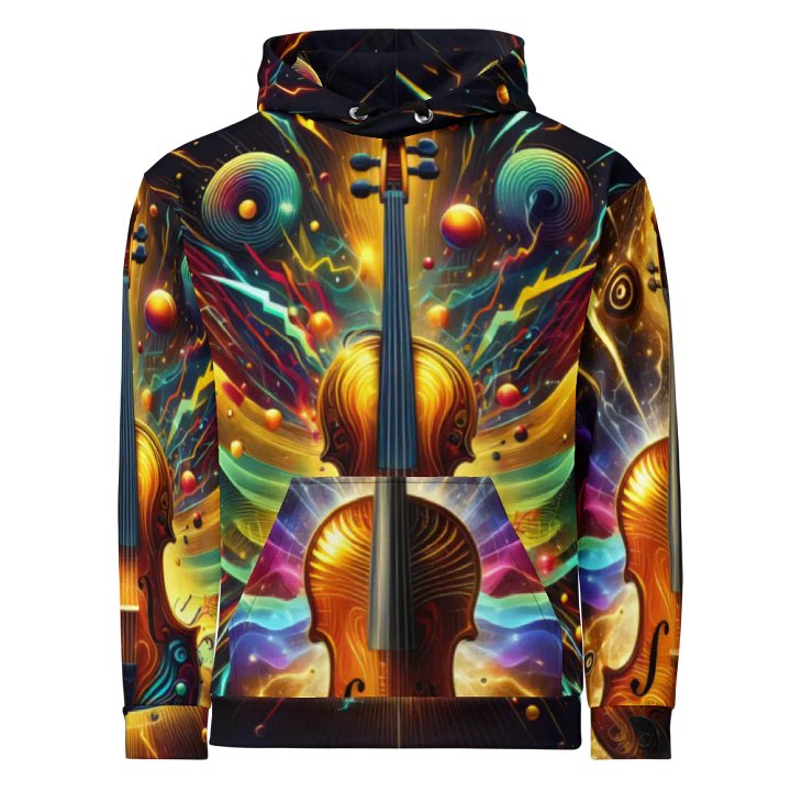 Cello Musical Instrument - All-Over Unisex Hoodie #3 product image (1)