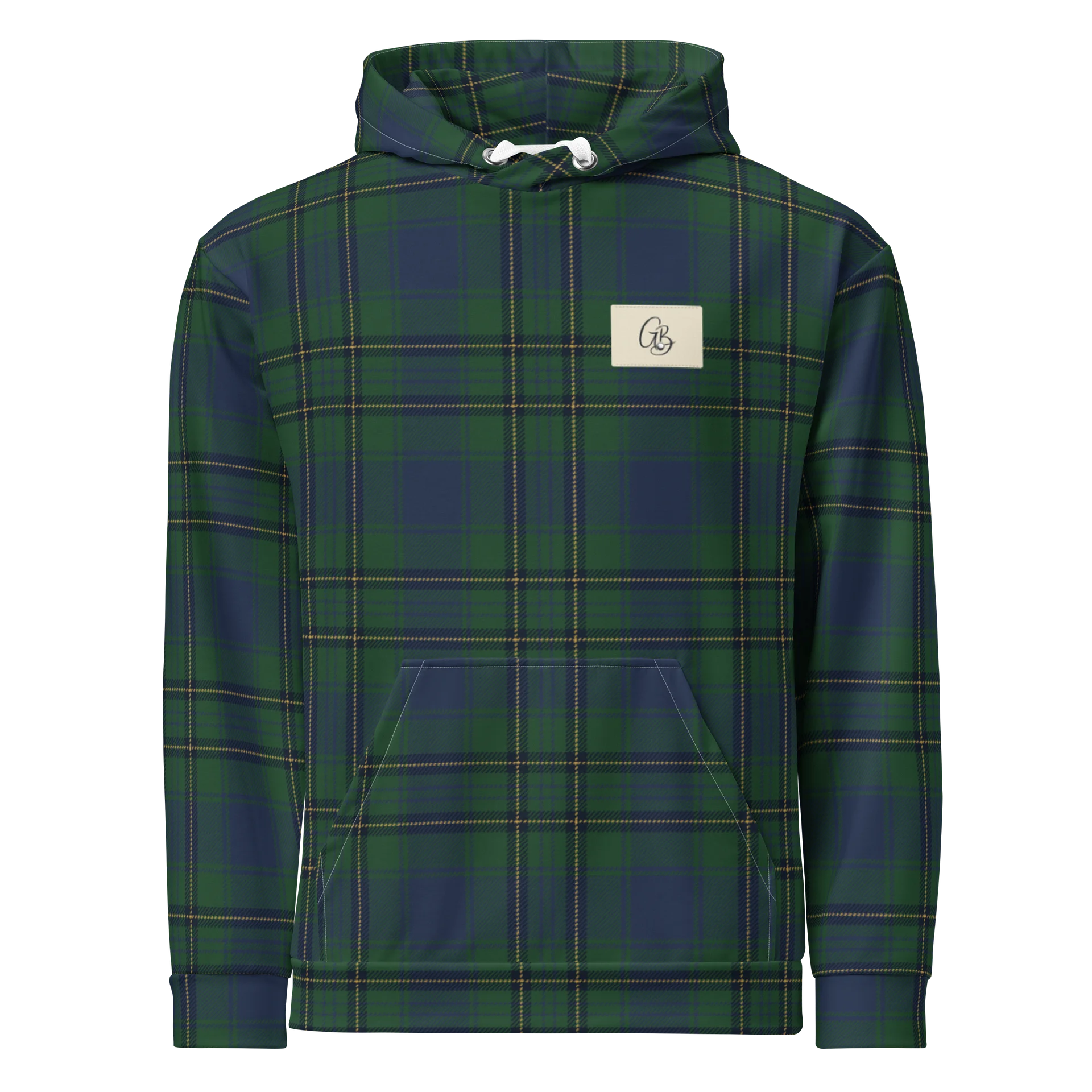 Back Nine Navy Flannel Hoodie product image (1)