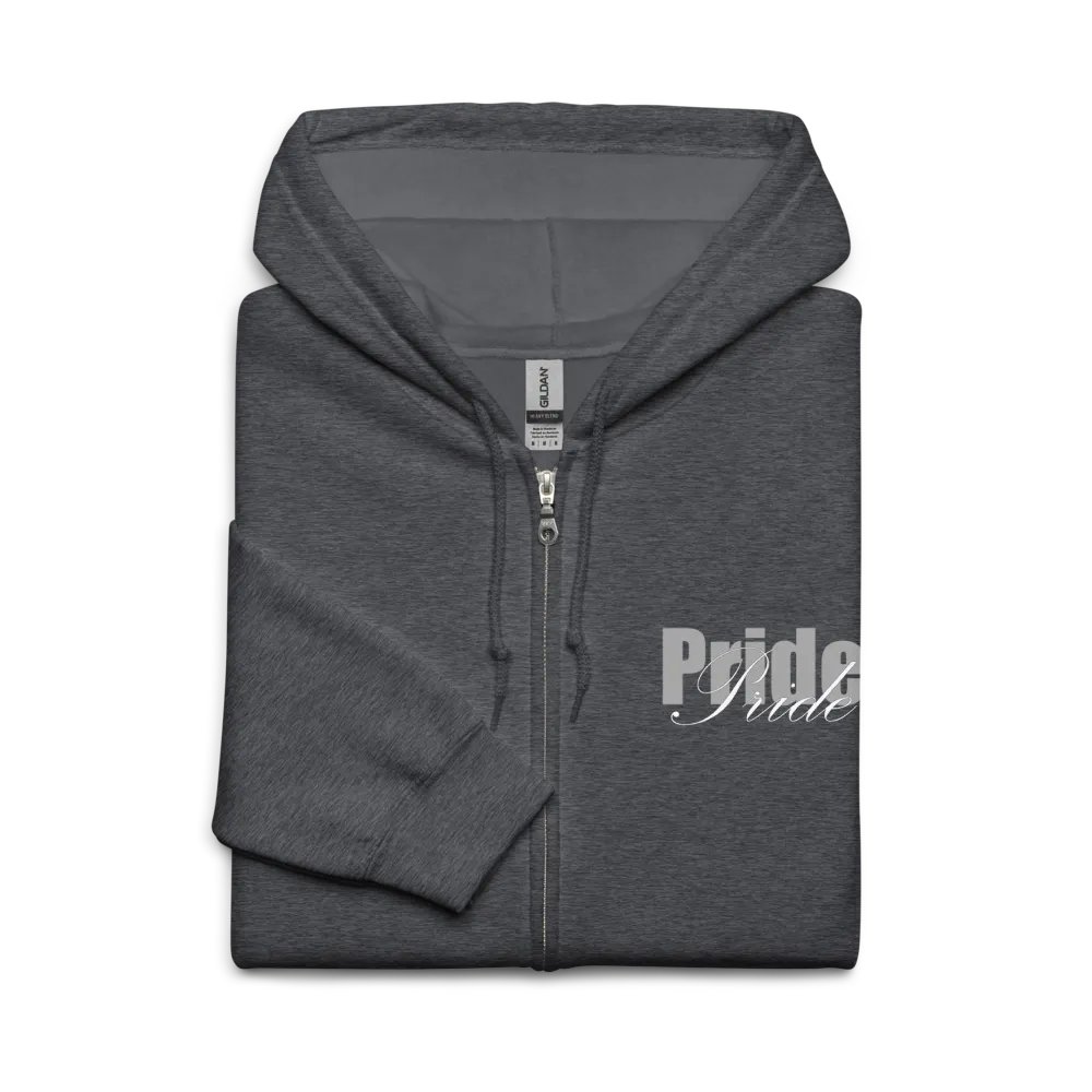 Crystal Pride Heart Zip-Up Hoodie product image (7)