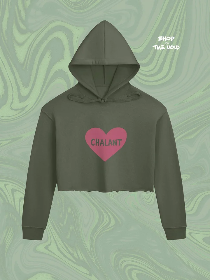 < CHALANT 3 variant #c15e77 cropped fleece hoodie product image (1)