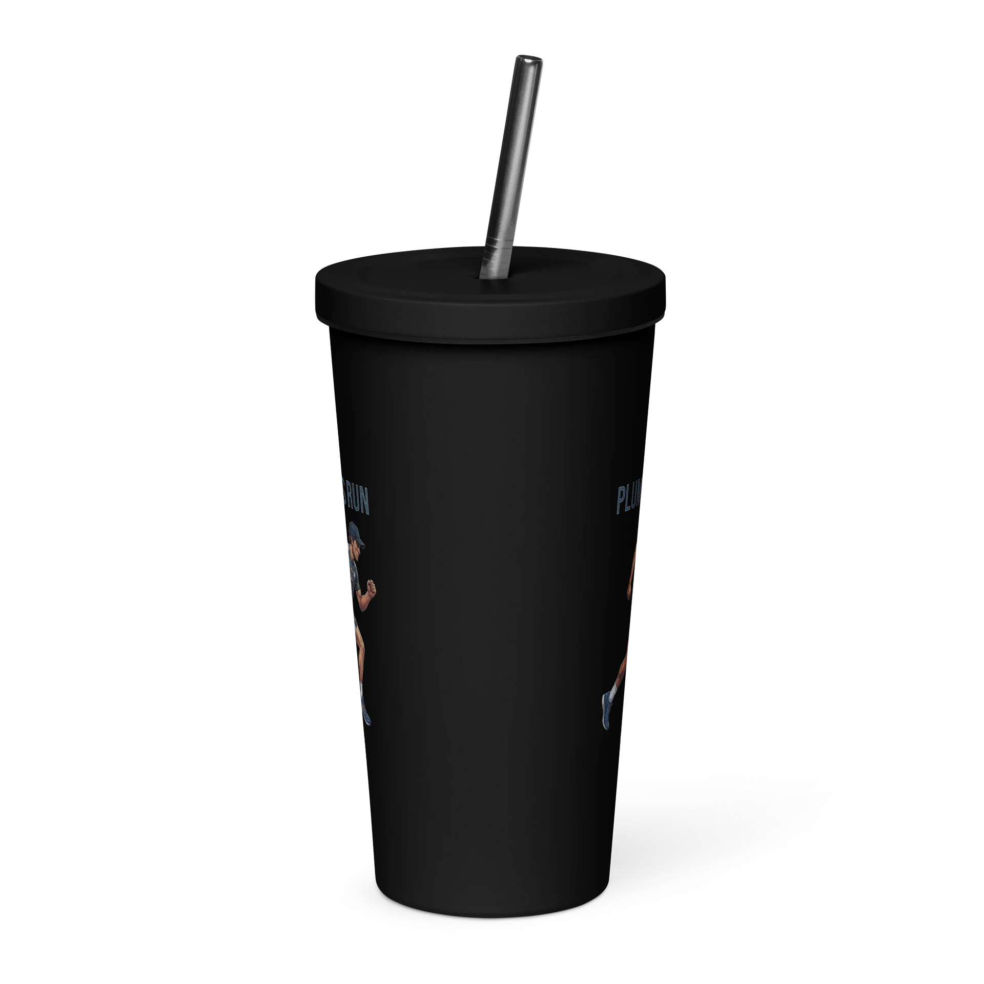 Plumber Athlete Tumbler with Straw | Mens Running Edition product image (2)
