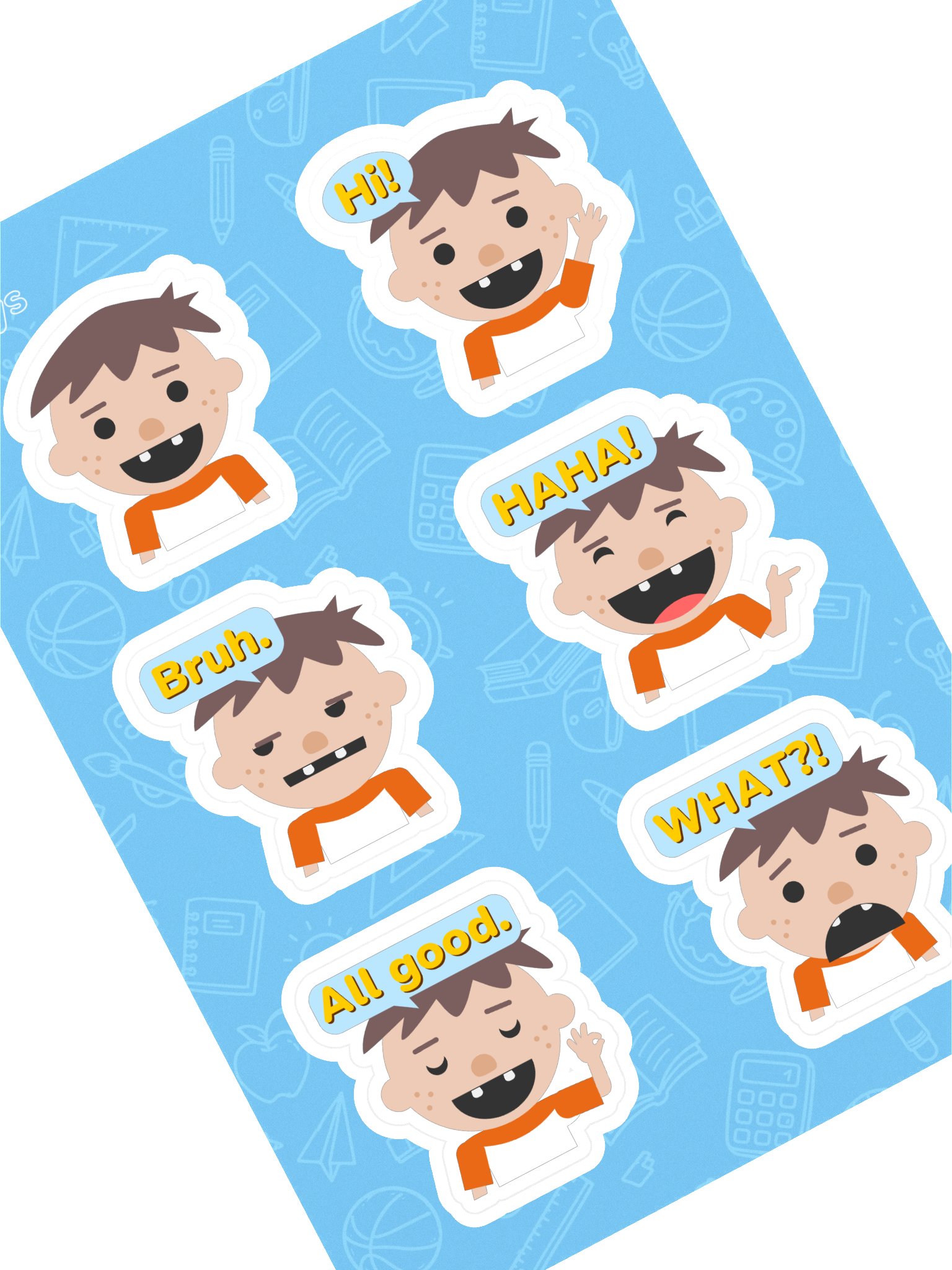Roys Bedoys Emoji Sticker Sheet product image (1)