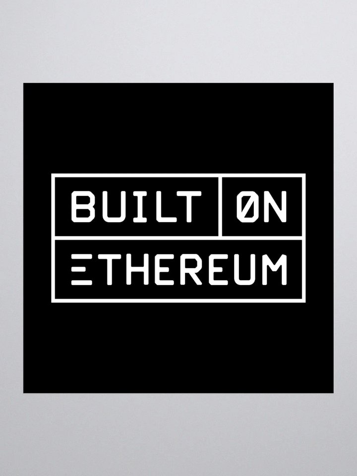 Built on Ethereum sticker black product image (1)