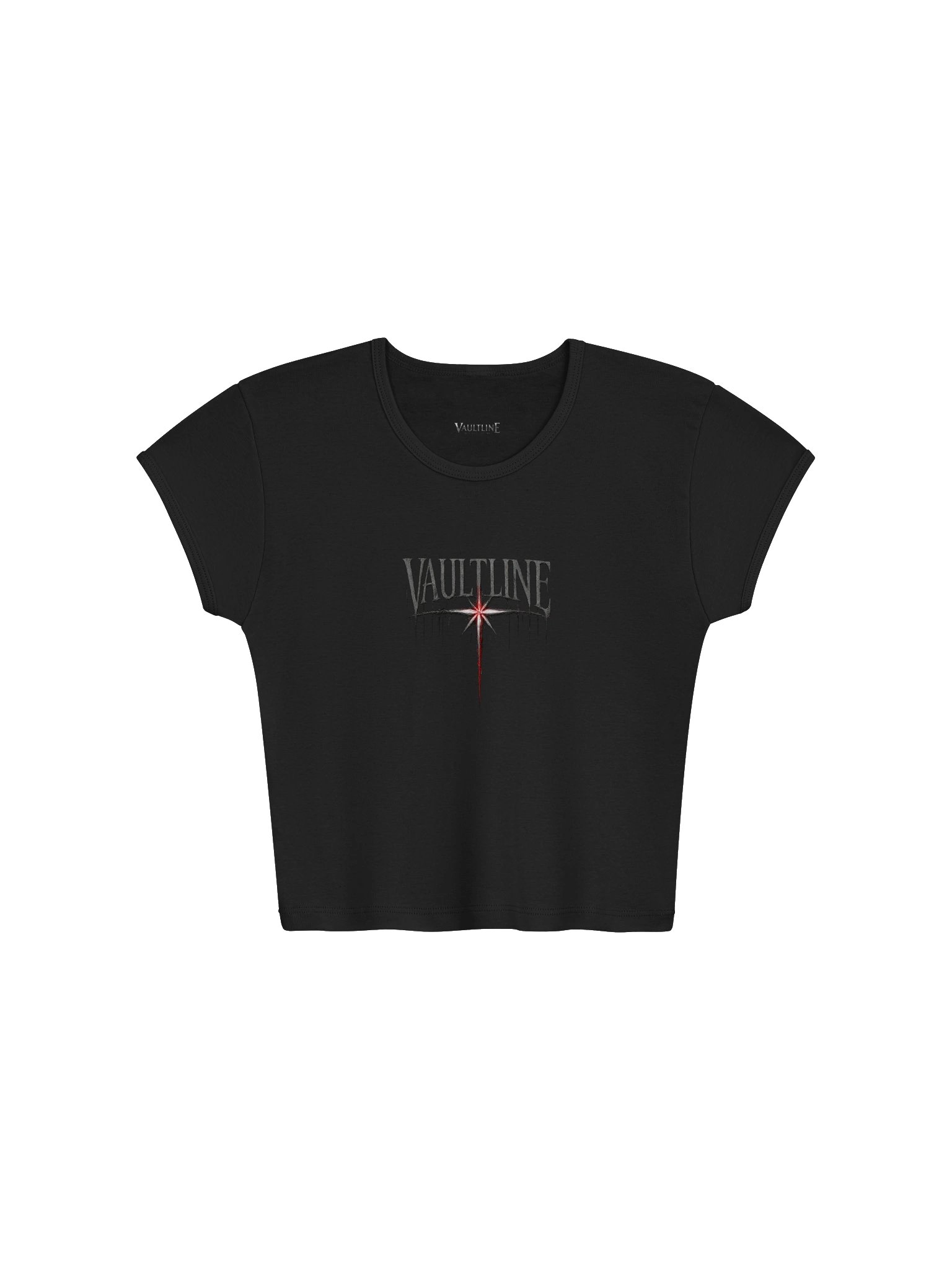 Crimson Thorn Baby Tee | Vaultline by Gizzy Graves product image (1)