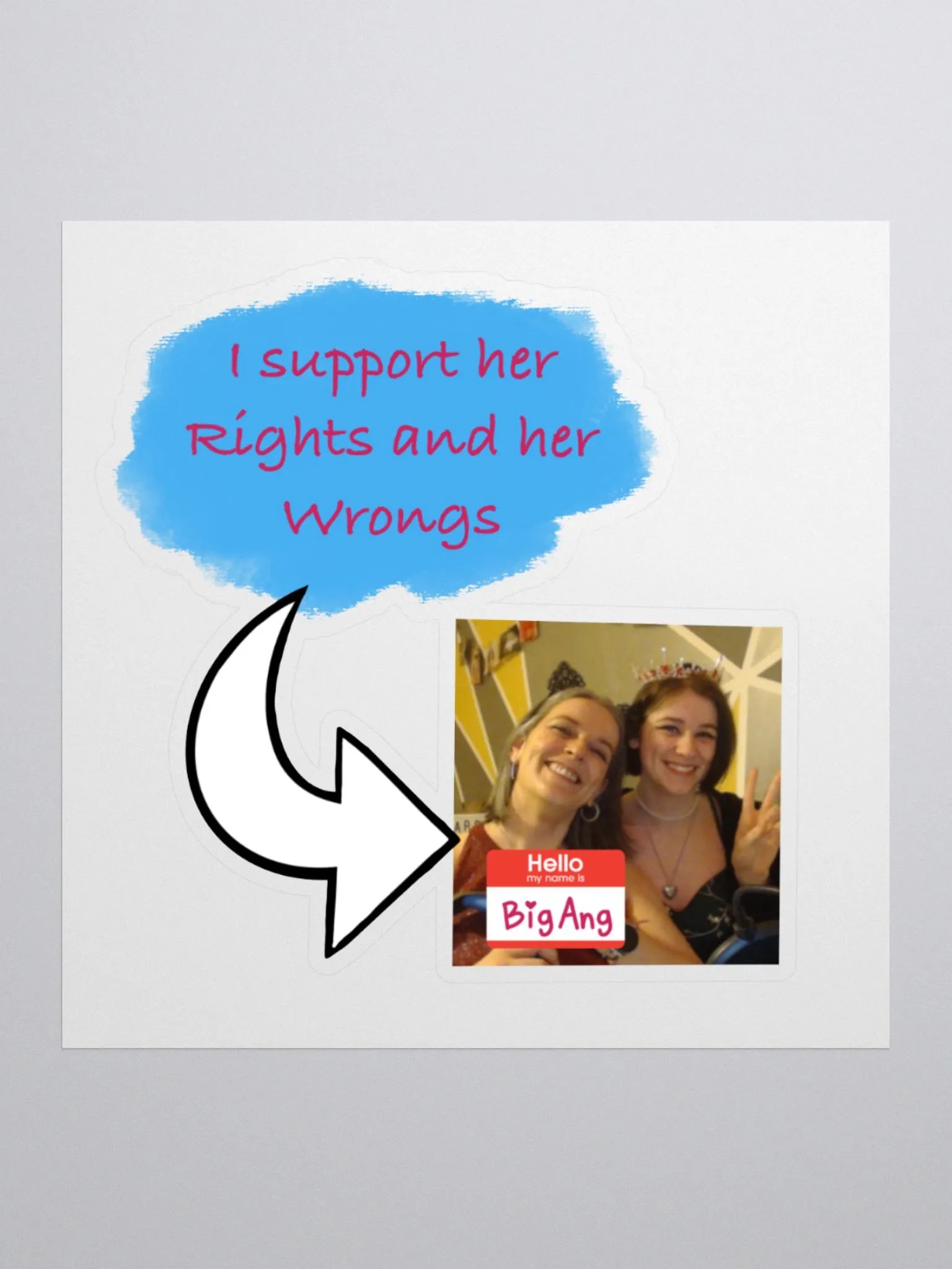 Big Ang Support Sticker product image (3)