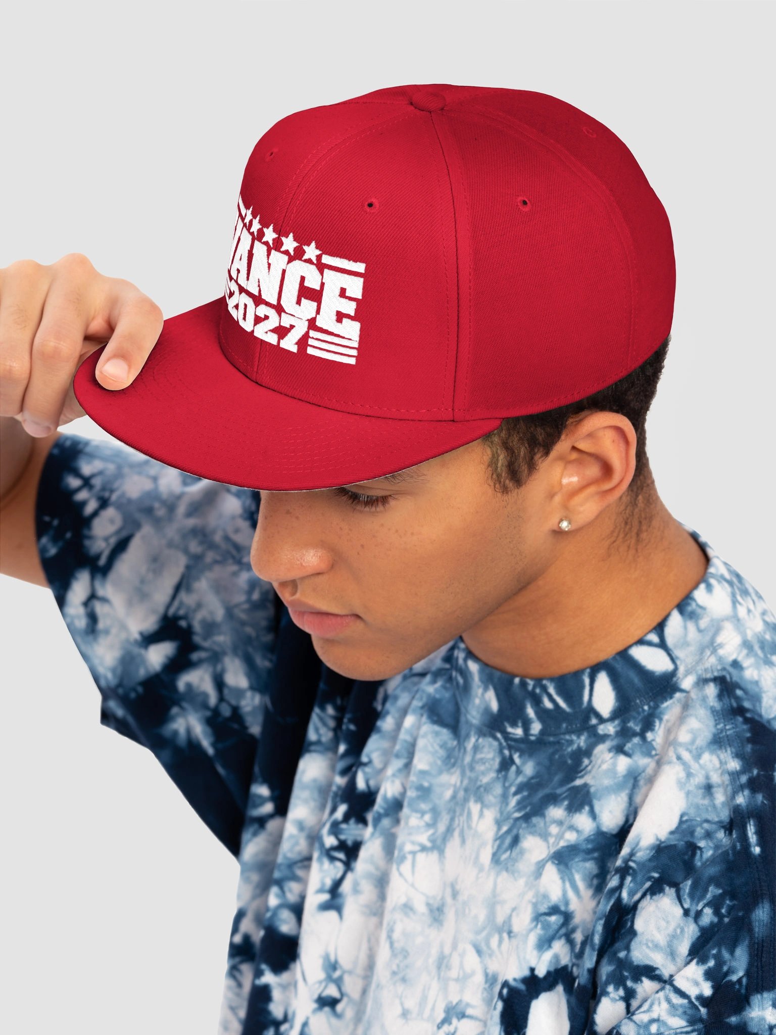 VANCE 2027 Red Embroidered Snapback product image (7)