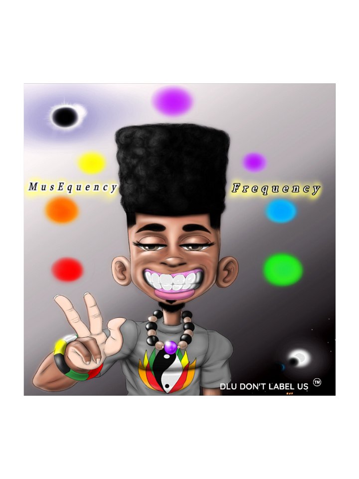 DLU DON’T LABEL US® Peace Sign Afro Sticker Set product image (1)