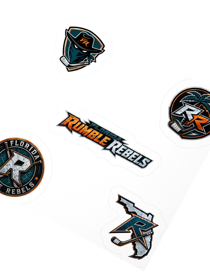 Florida Rumble Rebels Kiss Cut Sticker Set product image (4)