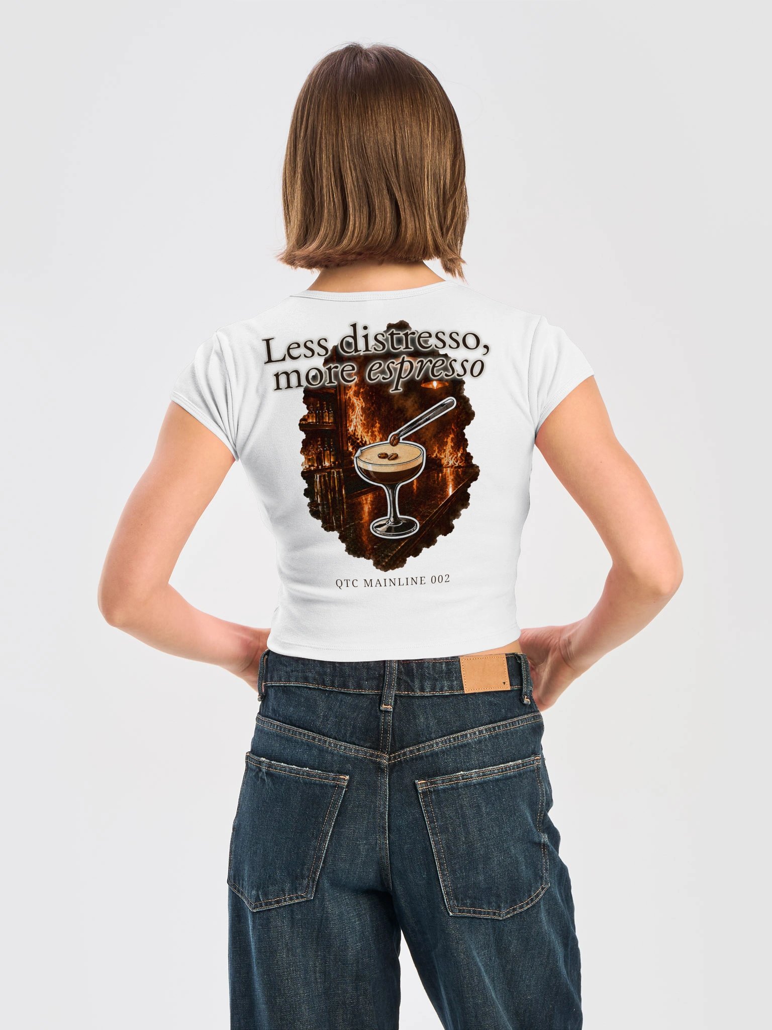 QTC Mainline 002 - Less Distresso | Baby Tee Crop product image (4)