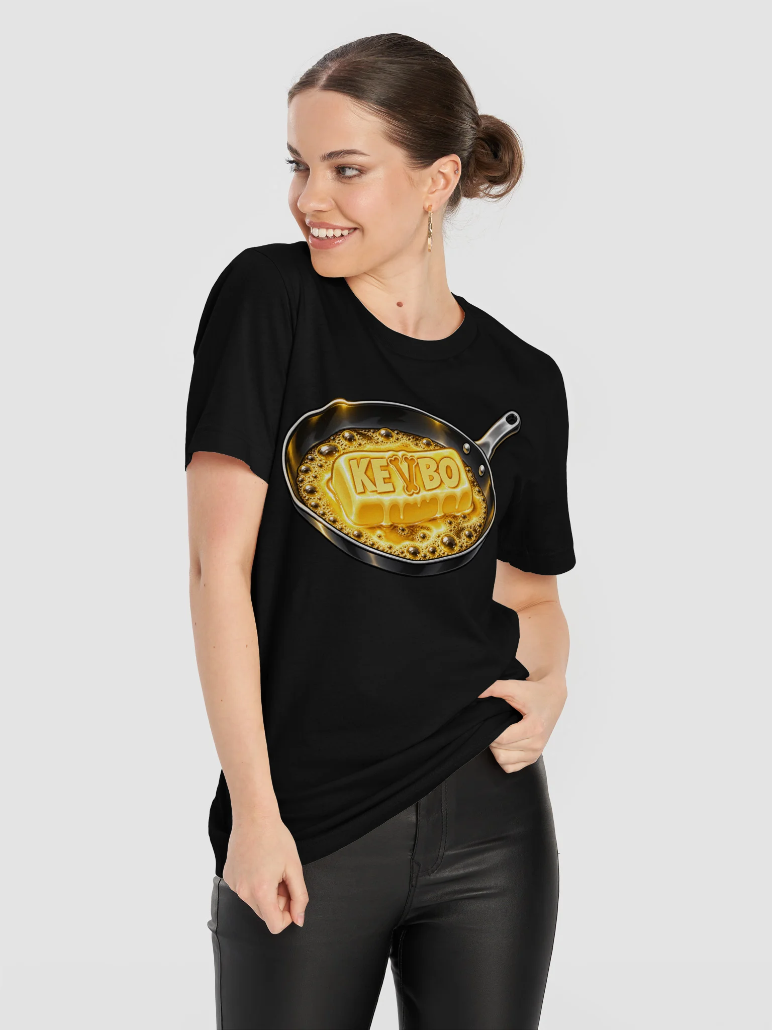 KEVBO X BUTTER "Sizzling Butter" ADULT Black T-Shirt product image (11)